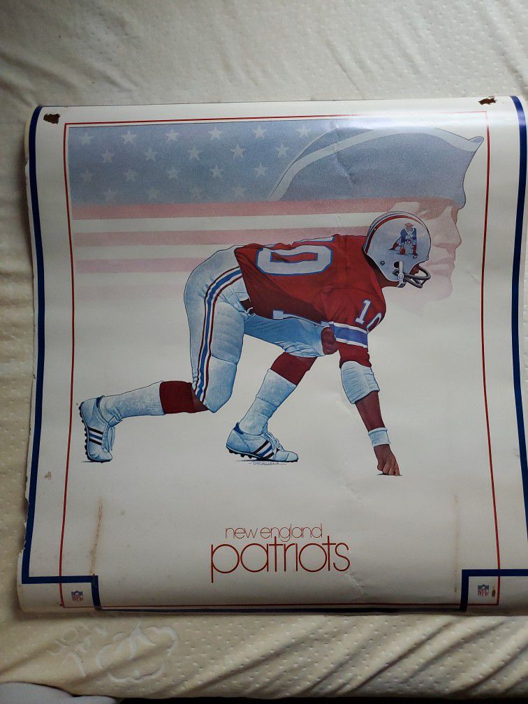 1978 New England Patriots Poster