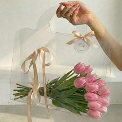 Transparent Bouquet Bag 