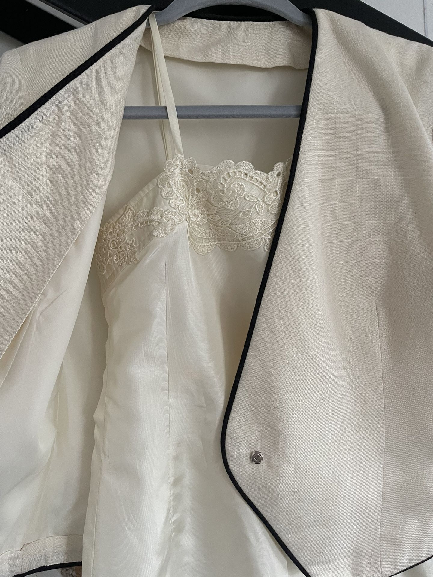 Gorgeous Vintage Silky Dress Suit No Tags