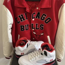 brand New Jordan fire red 5’s Size 8.5 
