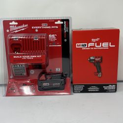 Milwaukee M18 FUEL 1/2 in. Impact Wrench w/5.0Ah Starter Kit