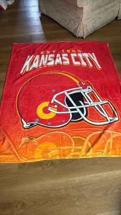 Kansas City Football Throw Blanket