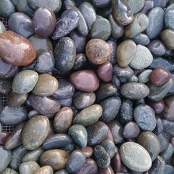 Multicolor Dark Beach Pebble 1"-2" & 2"-3"