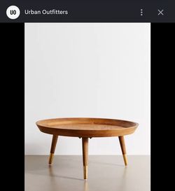 Urban outfitters wooden coffee table