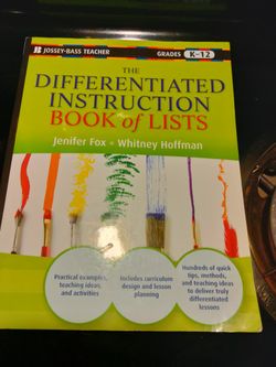 The Differentiated Instruction Book of Lists 1st Edition ISBN13: 9780470952399, ISBN10: 0470952393