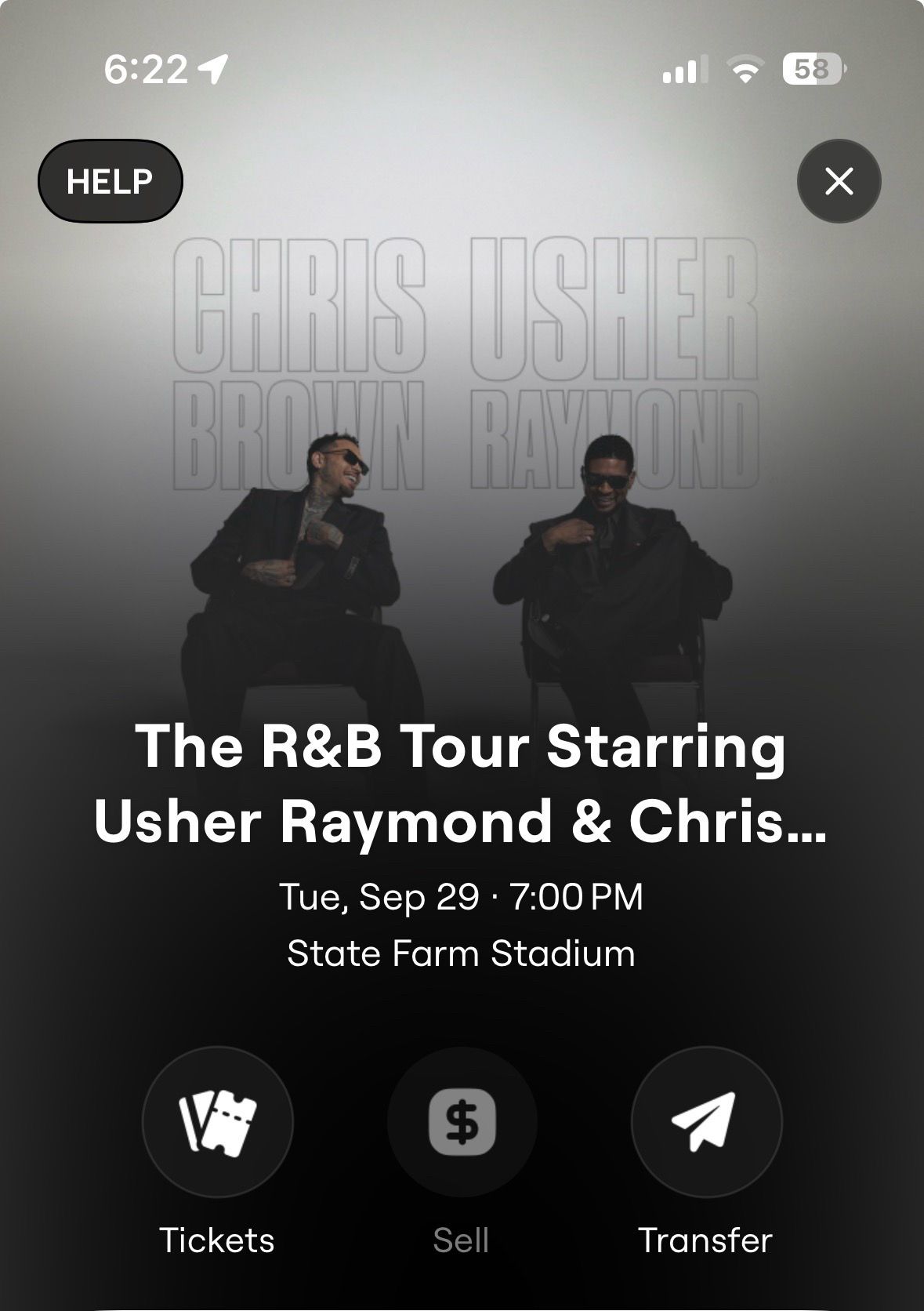Usher & Chris Brown Sept 29 Phx Az