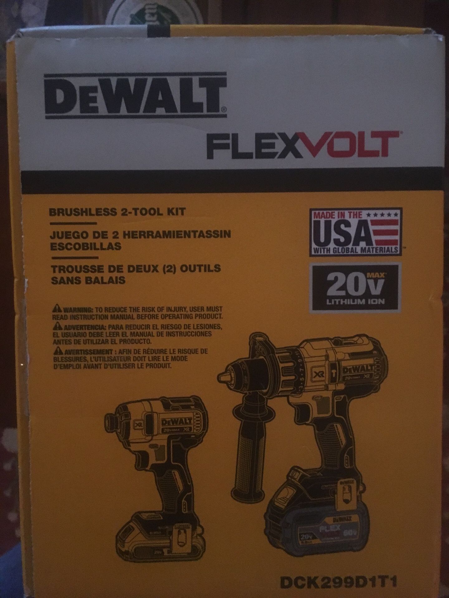 Dewalt cordless hammer drill & impact