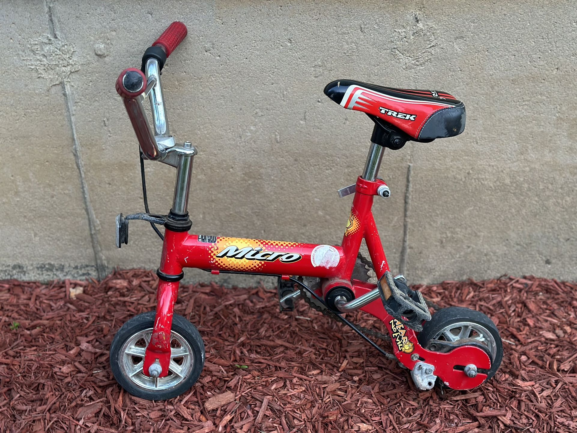Vintage Huffy Micro Monkey Clown Trick Bike HEAR NO EVIL