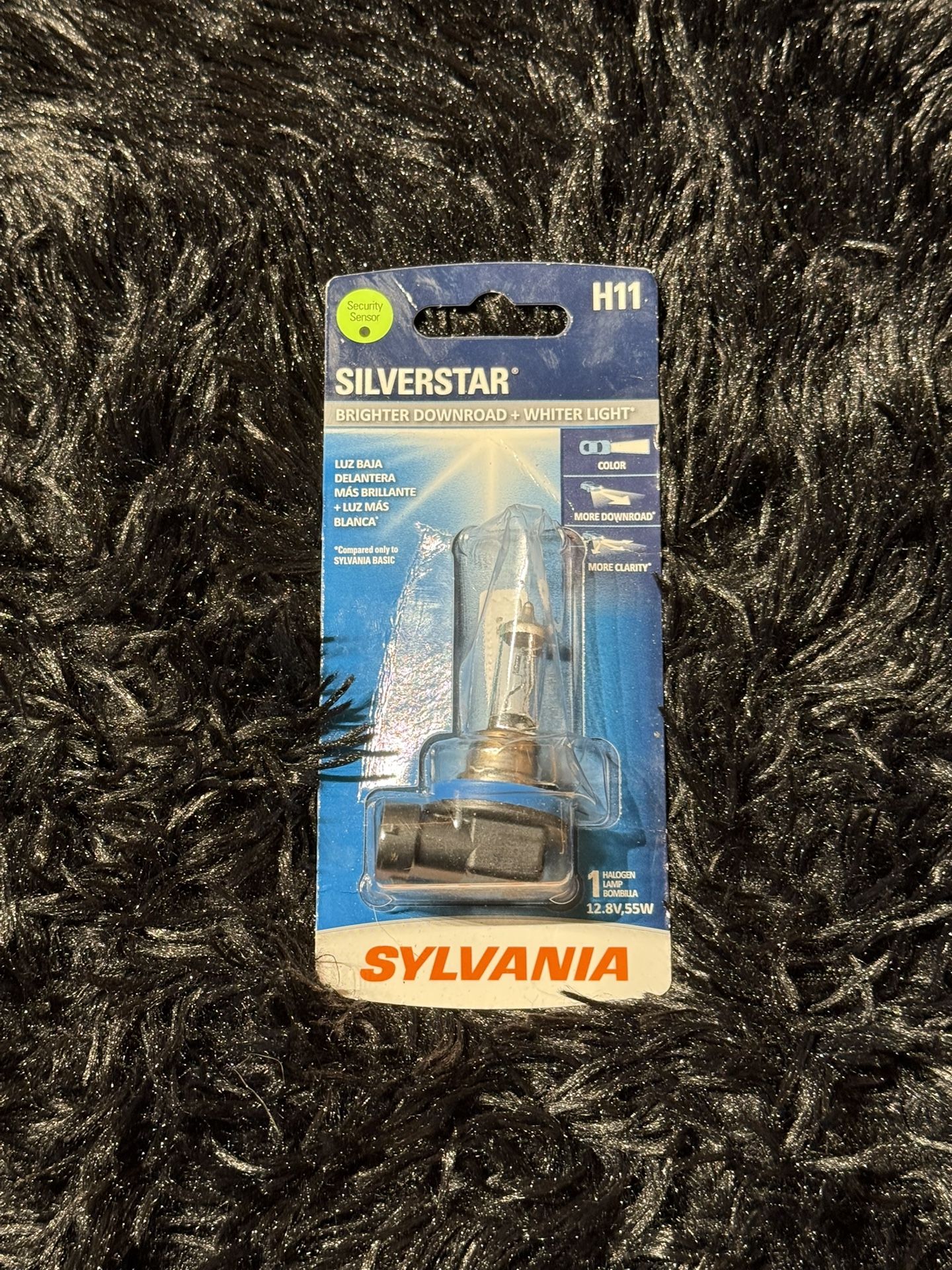 SYLVANIA H11 SILVERSTAR HALOGEN HEADLIGHT BULB, 1 PACK