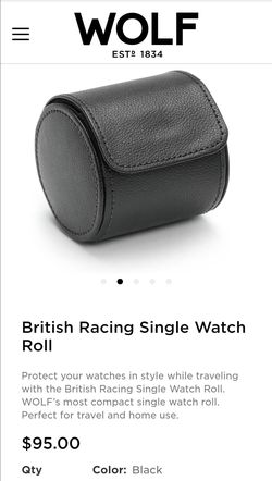 Wolf watch travel case