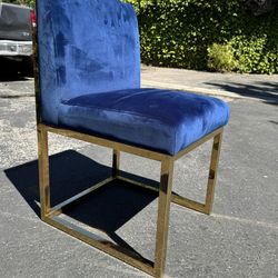 Navy Velvet Chairs | FREE DELIVERY