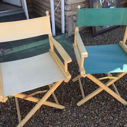 2 Directors Style Chairs 