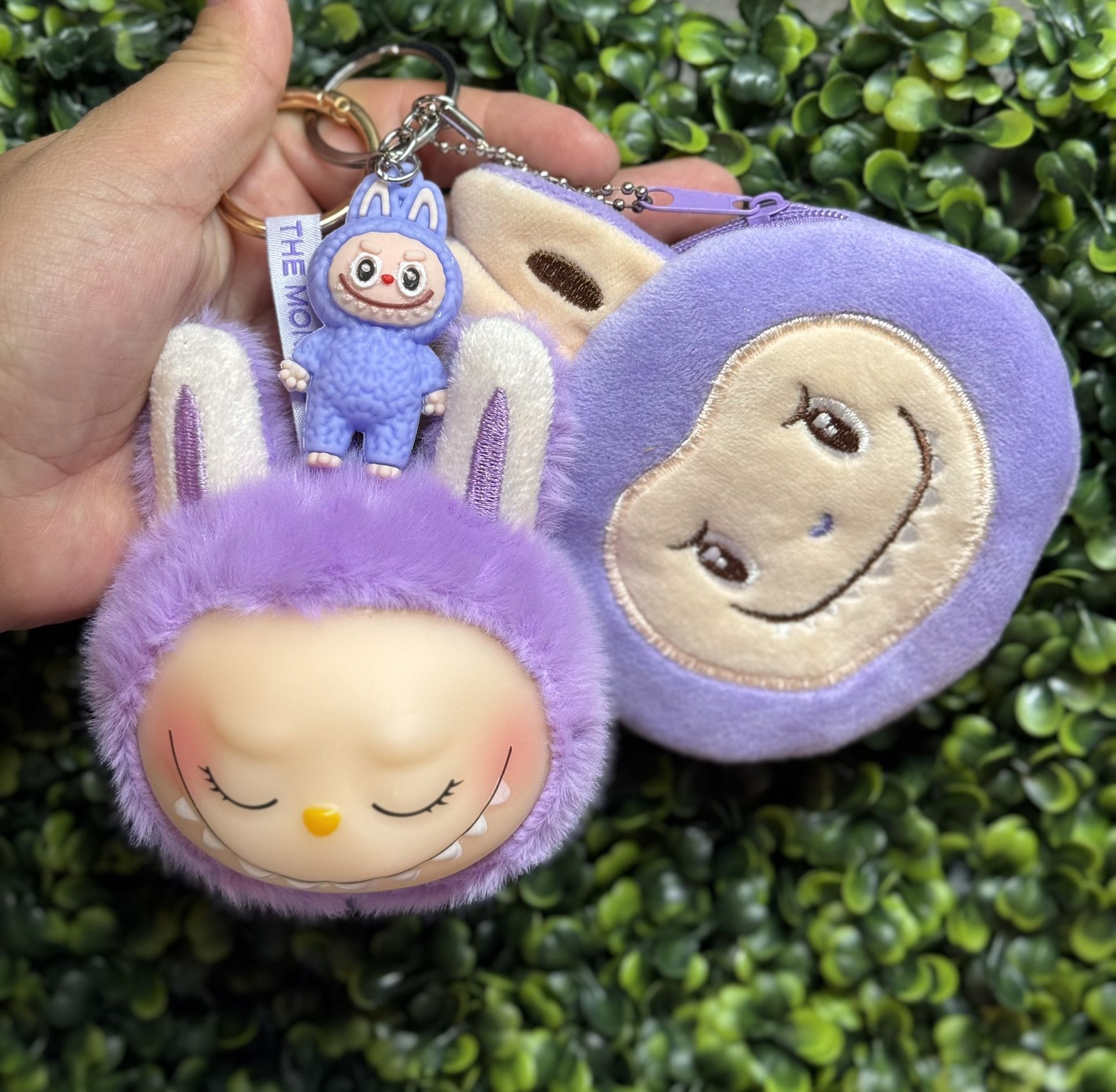 Labubu Head Key Chains Set