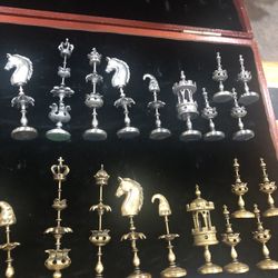 Silver Plated Chess Set 