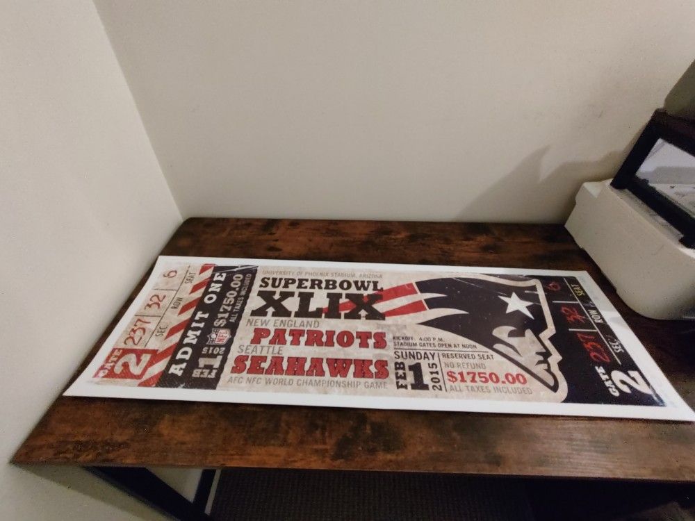 Patriots Super Bowl Poster