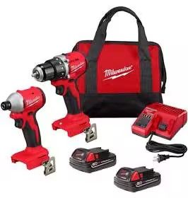 💥💥🔥 MILWAUKEE FUEL 18V HAMMER DRILL/DRIVER 1/2  (13 mm And IMPACT DRIVER COMBO 🔥