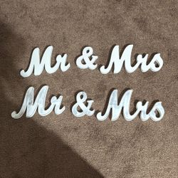 Mr & Mrs Wedding Decor