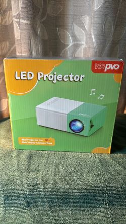 WEpvo YG300 plus Projector never used Mini Portable Outdoor Movie Projectors, LED Pico Video Projector for Home Theater Film Projectors, Compatible wi