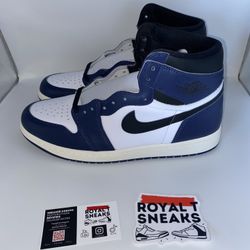 Jordan 1 High OG Midnight Navy Size 12