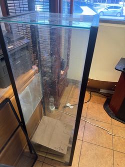 Large Glass Aquarium Tank with Black Frame