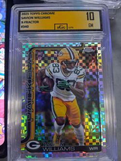 2025 topps chrome Savion Williams graded 10