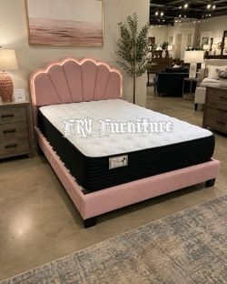 New FULL BED FRAME WITH MATTRESS