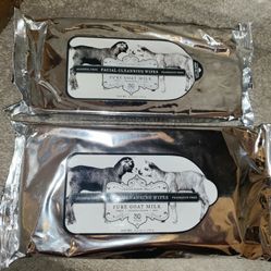 (2) Beekman Pure Goat Milk Facial Wipes! 30 Wipes Per Pk. 