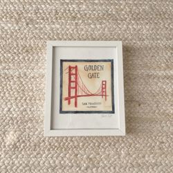 Framed Golden Gate Bridge Art 