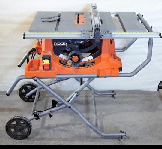 RIDGID 10" PORTABLE TABLE SAW WITH CART/STAND
