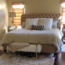 Beautiful California King Size Champagne Bed Frame