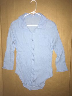 Tahiti Small cotton button shirt 3/4 sleeves