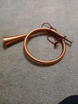 Vintage brass and copper horn