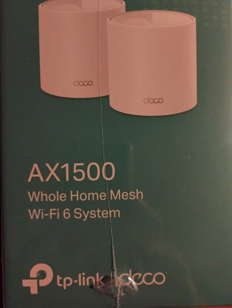 Tp-link Deco, AX1500 Whole Home System Mesh Wifi 6 System