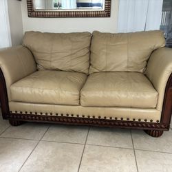 Genuine Leather Loveseat