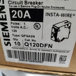 Package Of 10  GFCI Breaker 