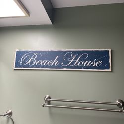 Beach House Wall Art Sign 