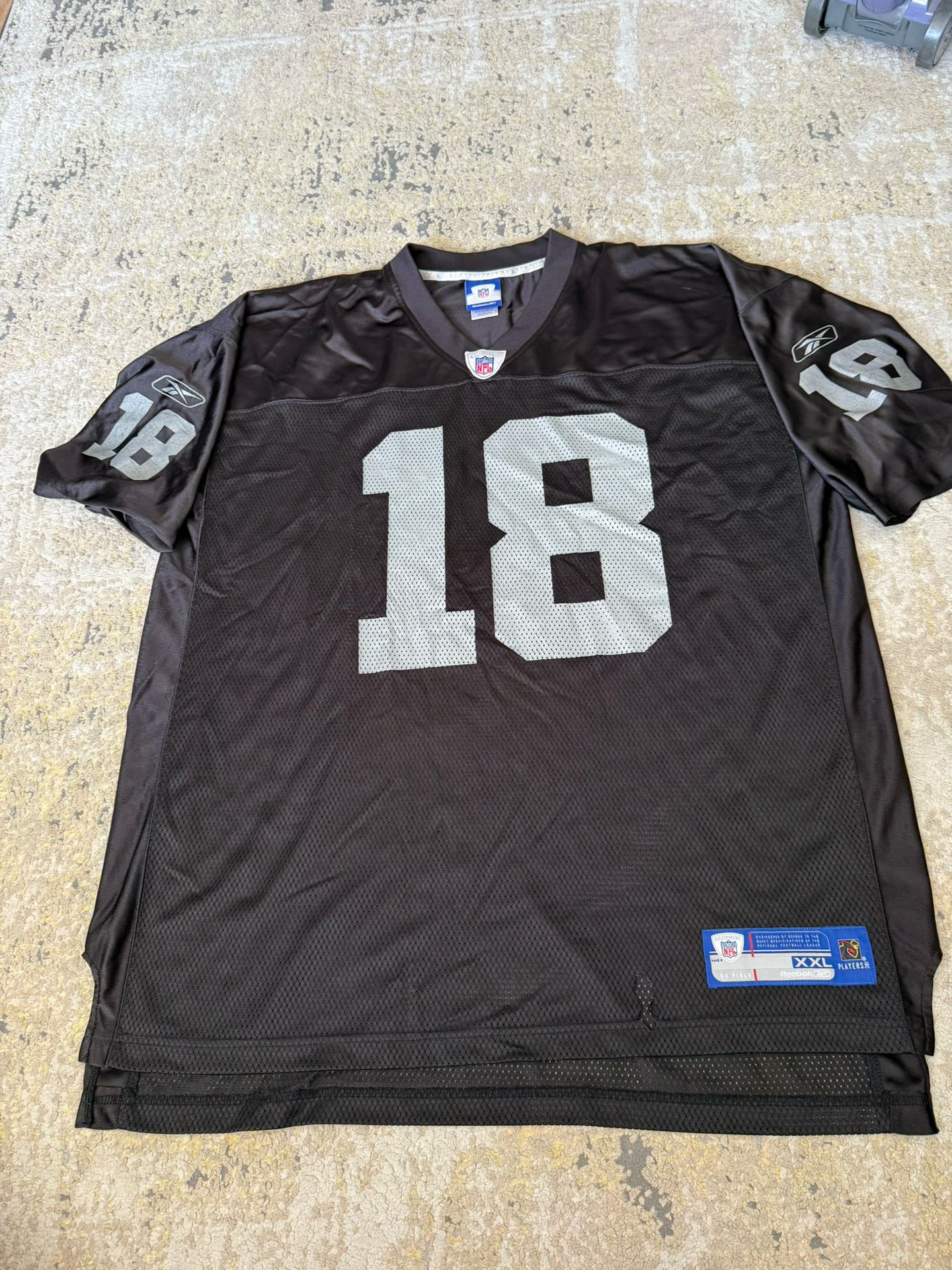 Vintage Reebok Oakland Raiders Randy Moss Jersey Size 3XL Adult, Not Woodson, Lynch, Bo Jackson, Carr, Adams, Jeanty RC