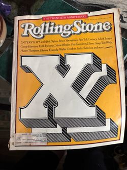 Vintage Rolling Stone Magazine 20th Anniversary Issue Vintage Rolling Stone magazine from 1987. This is the Twentieth Anniversary double is