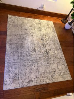 Grey & Beige Modern Area Rug