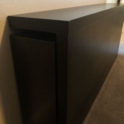 Queen size 3pc Headboard/Bookshelf (IKEA “Malm”)