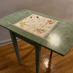 Vintage Parcheesi Game Table | Foldable | Handmade and Painted