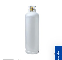 100lb propane tank with gas installed