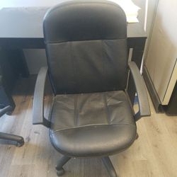 OFFICE DESKS AND CHAIRS AND FILE CABINETS