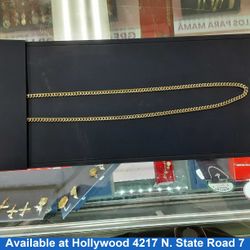 Cuban Link Chain - Yellow Gold 10k (.417) 26.6 grams 26 inch