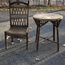Vintage Wicker Chair Only