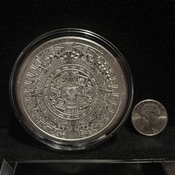 5 oz. .999 silver Aztec round