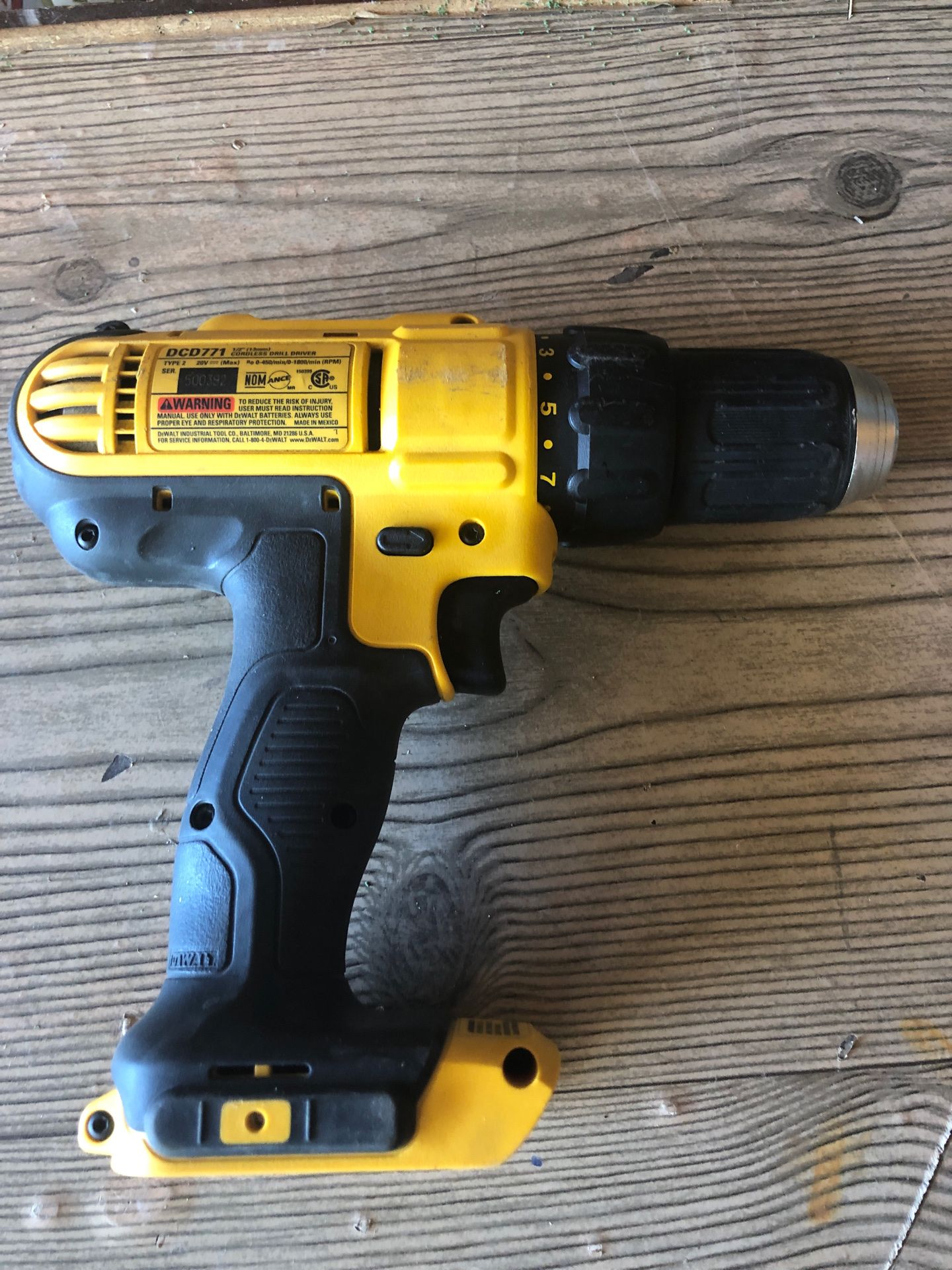DeWalt Cordless Drill Driver DCD771