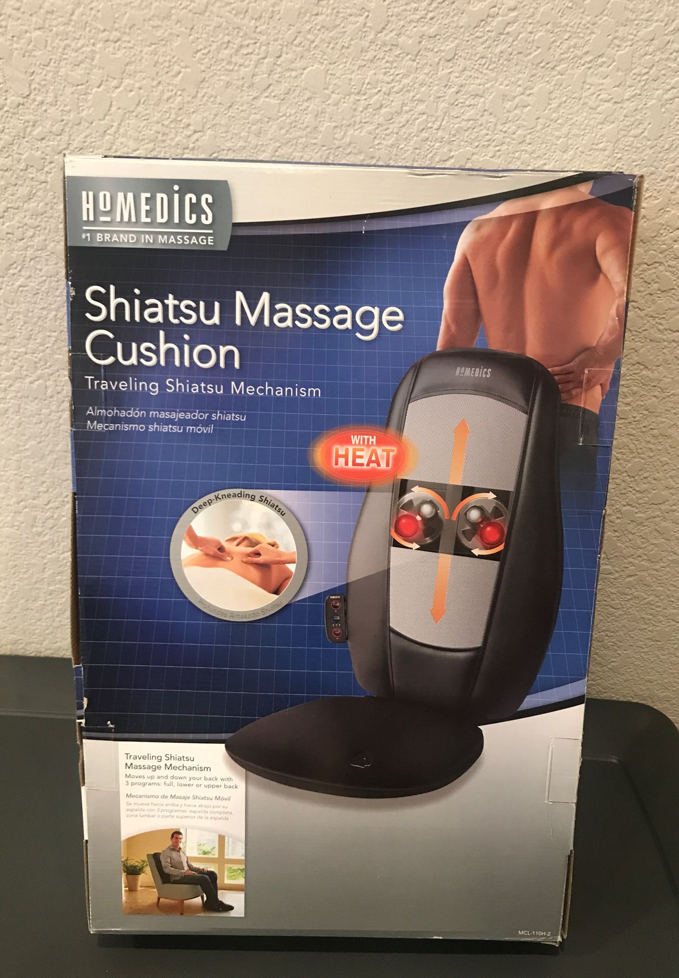 Shiatsu Chair Massager with Heat 3 program massage mechanisms