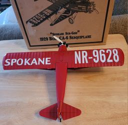 Wings of Texaco 2001 Collector's Edition Spokane Sun-God 1929 Buhl CA-6 Plane #9