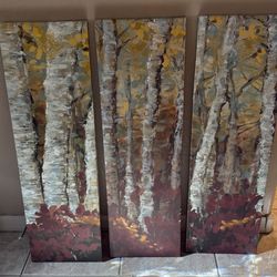 Tree picture wall hanging